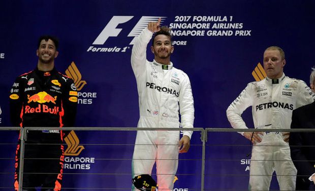 Hasil Lengkap GP Singapura 2017 dan Klasemen Pembalap F1