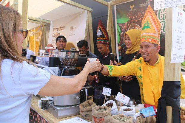 1.000 Cup Kopi Gayo Dibagikan Gratis di Istanbul Coffee Festival