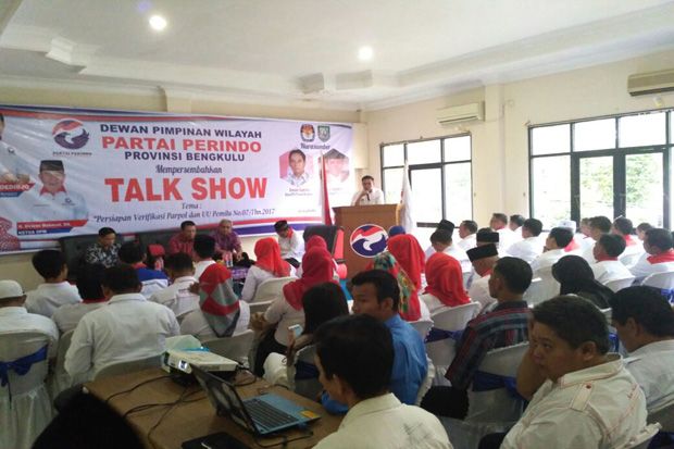 DPW Perindo Bengkulu Gelar Talk Show Persiapan Verifikasi Parpol