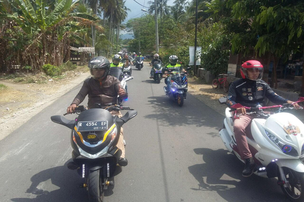 Pecinta Honda PCX se-Indonesia Ngumpul di Pangandaran
