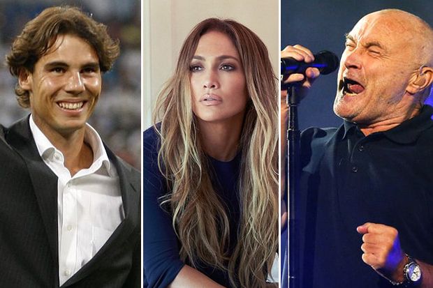 Nadal, J-Lo, hingga Phil Collins: Ini Klub Idola Selebritis Dunia di Liga Champions 2017/2018 (Grup E-H)