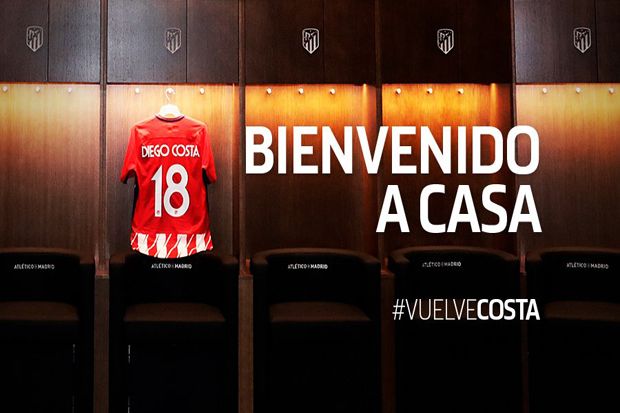 Atletico Madrid Resmikan Kedatangan Diego Costa