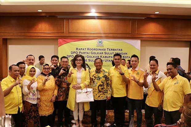 Marlina Moha, Tahanan Korupsi Rutan Malendeng Hadiri Rapat Partai Golkar Sulut di Jakarta