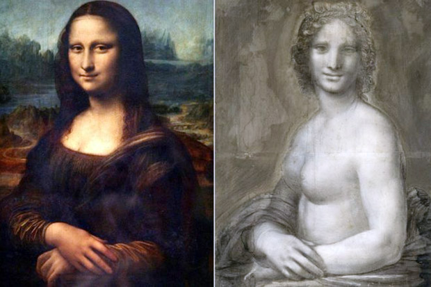 Sketsa Mona Lisa Telanjang Ditemukan di Prancis