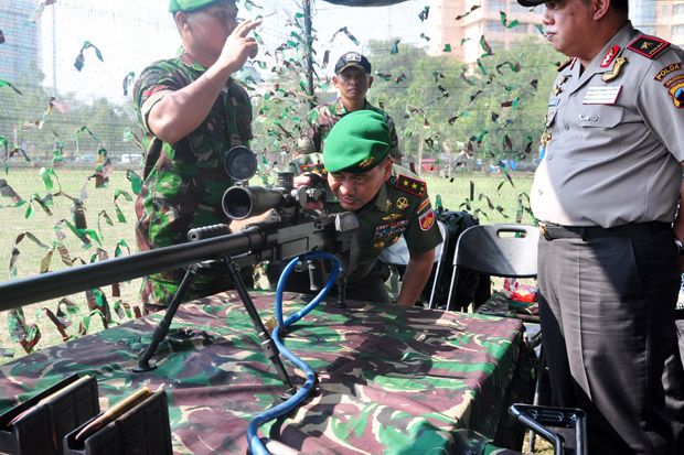 HUT ke-72, TNI Pamerkan Ratusan Senjata dan Kendaraan Militer