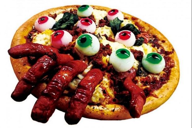 Seramnya, Pizza Berbentuk Zombie