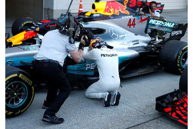 Menangi Grand Prix Jepang, Lewis Hamilton Diambang Gelar