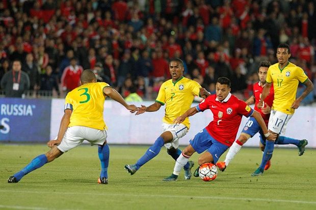 Preview Brasil vs Cile: Tim Tamu Ingin Selamatkan Diri