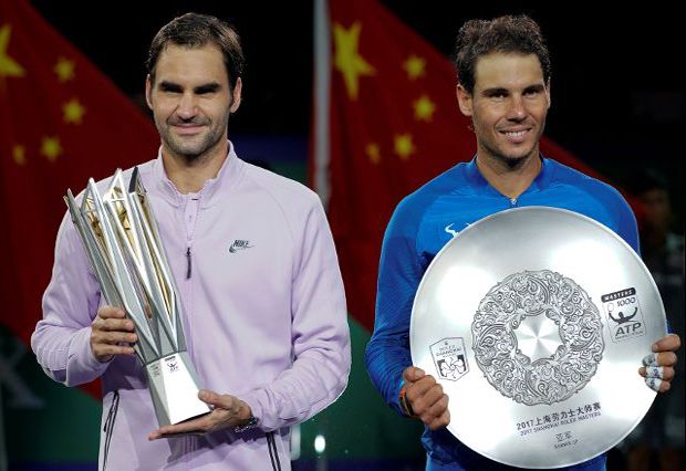 Roger Federer Rebut Gelar Shanghai Masters dari Tangan Nadal