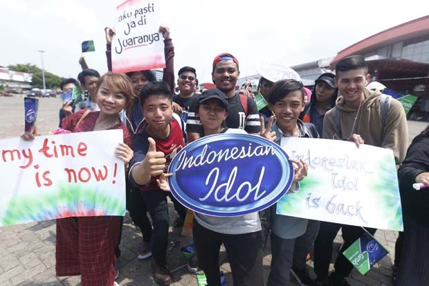 Peserta Audisi Indonesian Idol Hari ke-3 Tetap Semangat