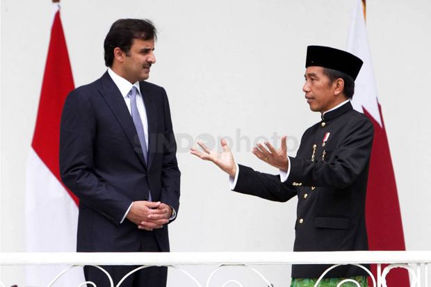 Senang Disambut Jokowi, Emir Qatar: Indonesia Bangsa yang Baik