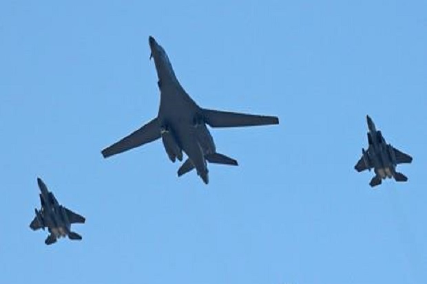 Dua Pesawat Supersonik B-1B AS Terbang Rendah di Langit Korsel