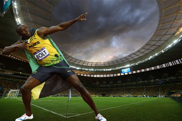 Usain Bolt Serius Mau Jadi Pemain Bola