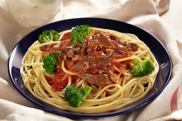 Mencicipi Spaghetti Saus Daging Brokoli