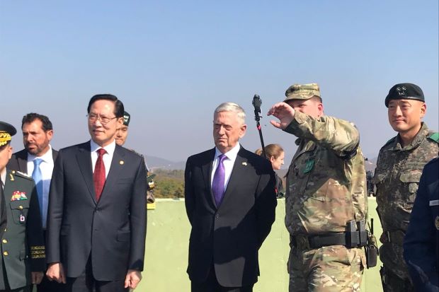 Berdiri di DMZ Korea, Menhan AS: Tujuan Kami Bukan Perang