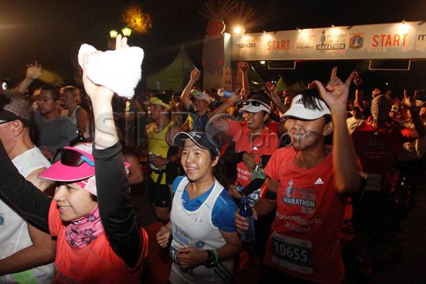 Pelari Maroko Juara Mandiri Jakarta Marathon 2017