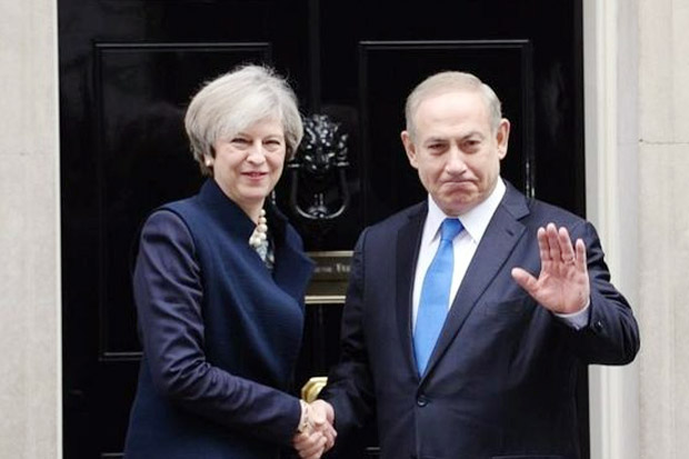 May-Netanyahu Rayakan 100 Tahun Deklarasi Balfour