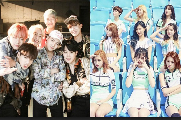 Bersama Twice, BTS Jadi Grup Terbaik Korea Selatan