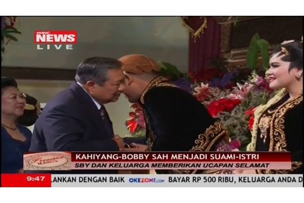 SBY dan Keluarga Besar Beri Ucapan Selamat ke Kahiyang-Bobby