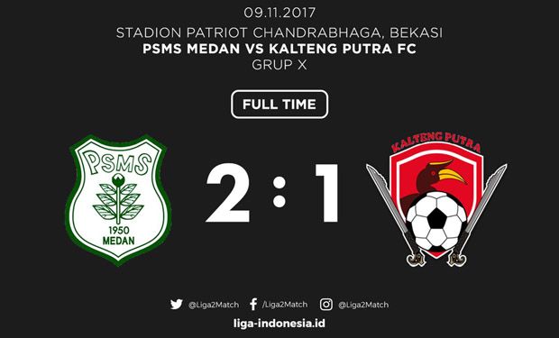 Sepasang Gol Made Wirahadi Menangkan PSMS atas Kalteng Putra FC