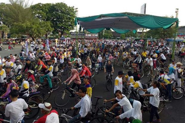 Lewat GPN, Masyarakat Karanganyar Dukung Hari Bersepeda Nasional
