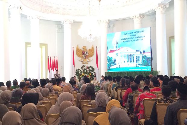 Jokowi Terima Pengurus Al Irsyad di Istana Bogor