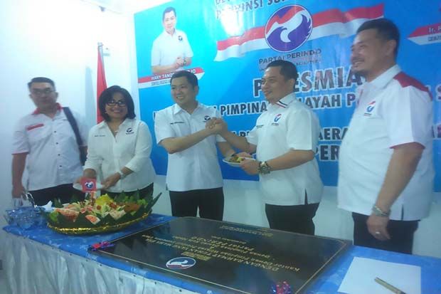 Hary Tanoesoedibjo Resmikan Kantor DPW Perindo Sumatera Utara