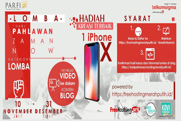 Lomba Video Pahlawan Zaman Now Hadiah iPhone-X