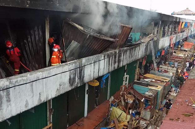 Pasar Aur Kuning Terbakar, Polisi Antisipasi Penjarahan
