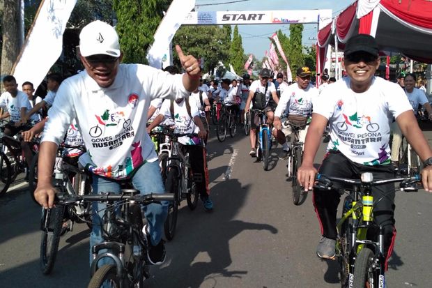 Semarakkan GPN 2017, Masyarakat Ngawi Degungkan Hari Bersepeda Nasional
