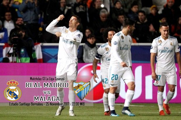Preview Real Madrid vs Malaga: Lanjutkan Tren Positif!