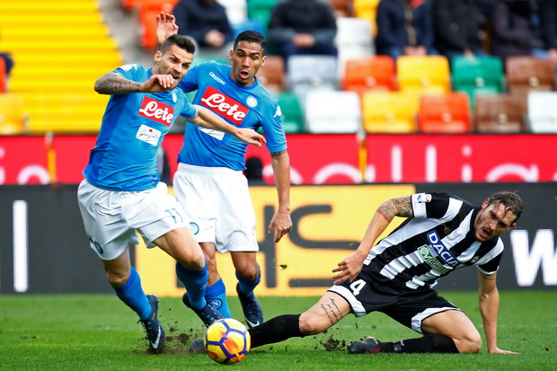 Menang Tipis atas Udinese, Napoli Kembali ke Puncak