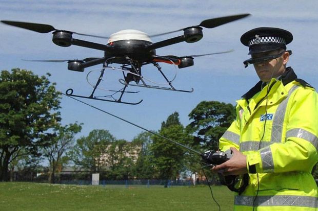 Kepolisian Inggris Bakal Diberi Hak Tembak Jatuh Drone