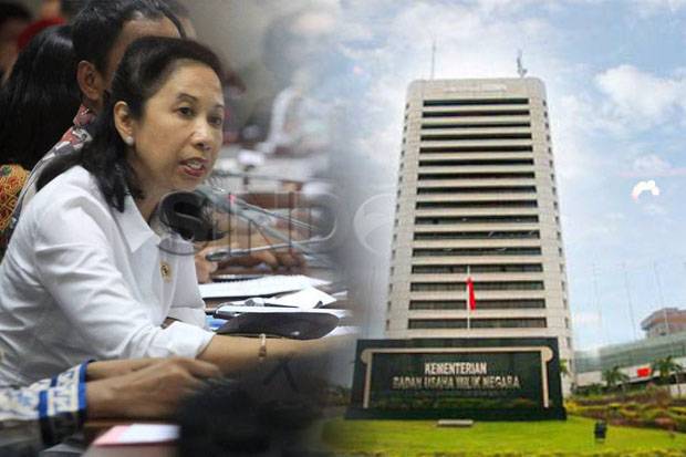 Menteri Rini Teken Akte Inbreng Holding BUMN Tambang