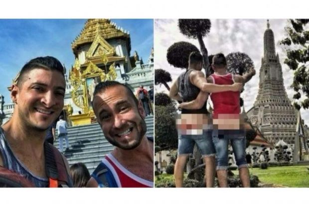 Pamer Bokong di Kuil Bangkok, 2 Turis AS Ditangkap