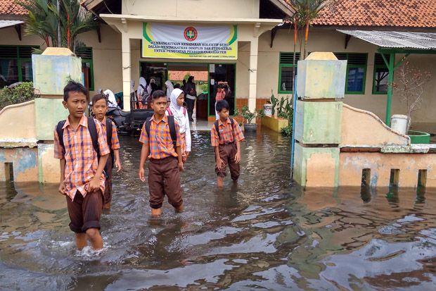 38 Sekolah di Pekalongan Terendam Banjir