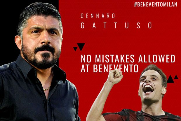 Preview Benevento vs AC Milan: Mengembalikan Roh Italia ala Gattuso