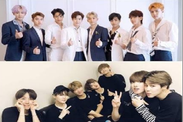 BTS dan EXO Terharu Dapat Penghargaan Melon Music Awards 2017