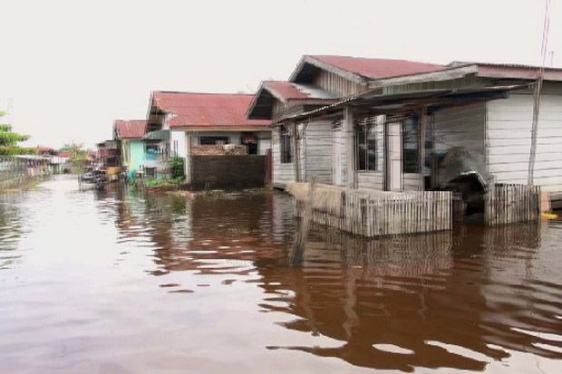 Sungai Siak Meluap, 545 Rumah di Pekanbaru Terendam Banjir