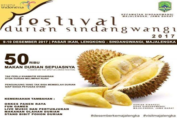 Yuk, Makan Durian Sepuasnya di Festival Durian Sindangwangi 2017!