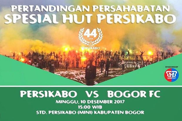 HUT ke-44 Persikabo Ditandai Derby dengan Klub Anyar Kota Bogor