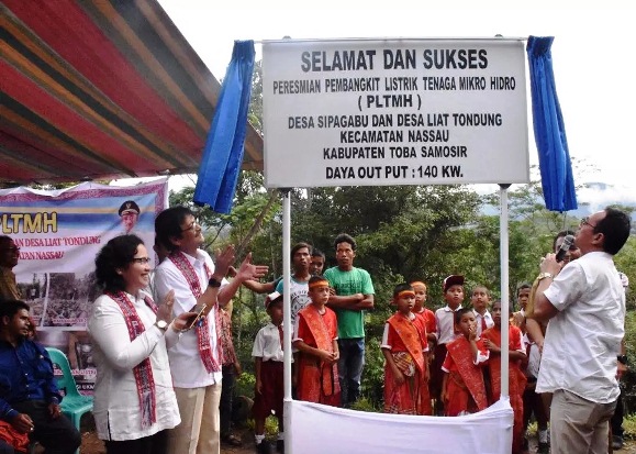 PLTMH Toba Samosir 140 KW Terangi Desa Sipagabu dan Liattondung