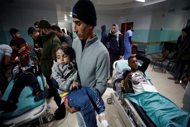 Israel Mengebom Gaza di Hari Kemarahan, 25 Warga Palestina Terluka