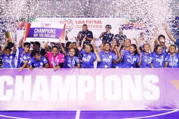 Pansa FC Juara Putri Liga Futsal Nusantara 2017