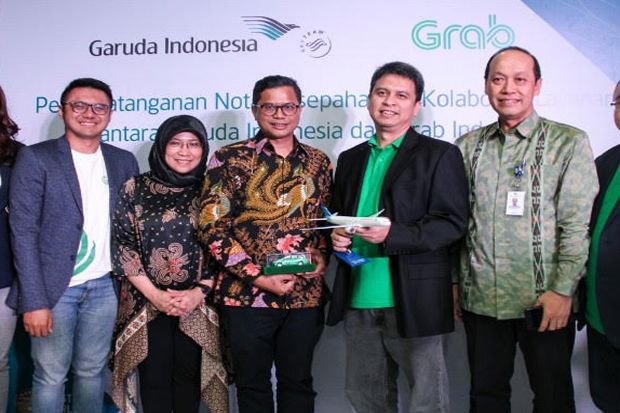 Grab dan Garuda Indonesia Berkolaborasi Layani Pelanggan