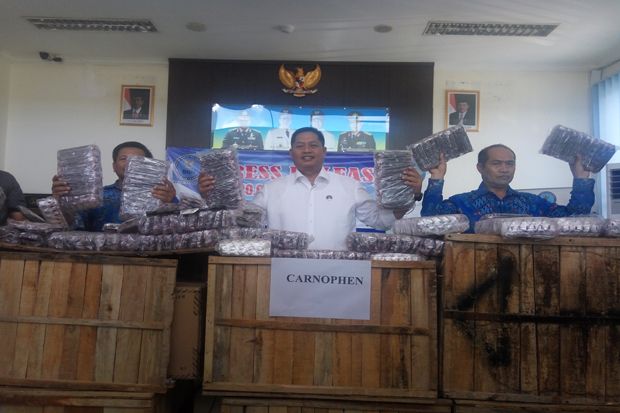 BNN Banten Amankan 6 Peti Berisikan Pil PCC di Lebak