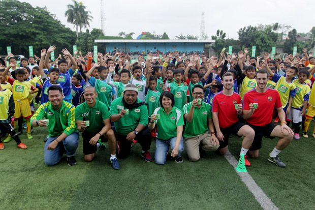 500 Siswa Ramaikan Milo Football Clinic Day