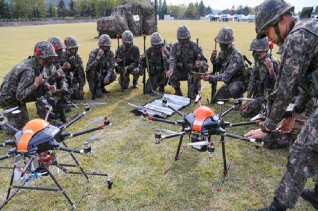 Korsel Gunakan Dronebot Tempur jika Perang Korut Pecah