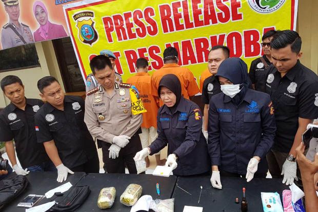 Polrestabes Medan Sita Ribuan Pil Ekstasi dan 2 Kg Sabu