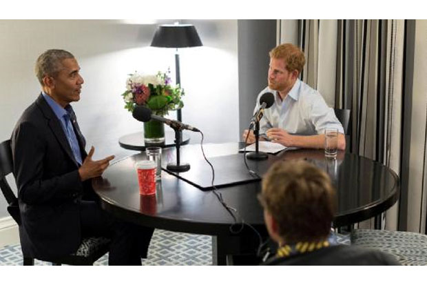 Obrolan Politik Seru ala Pangeran Harry-Barack Obama